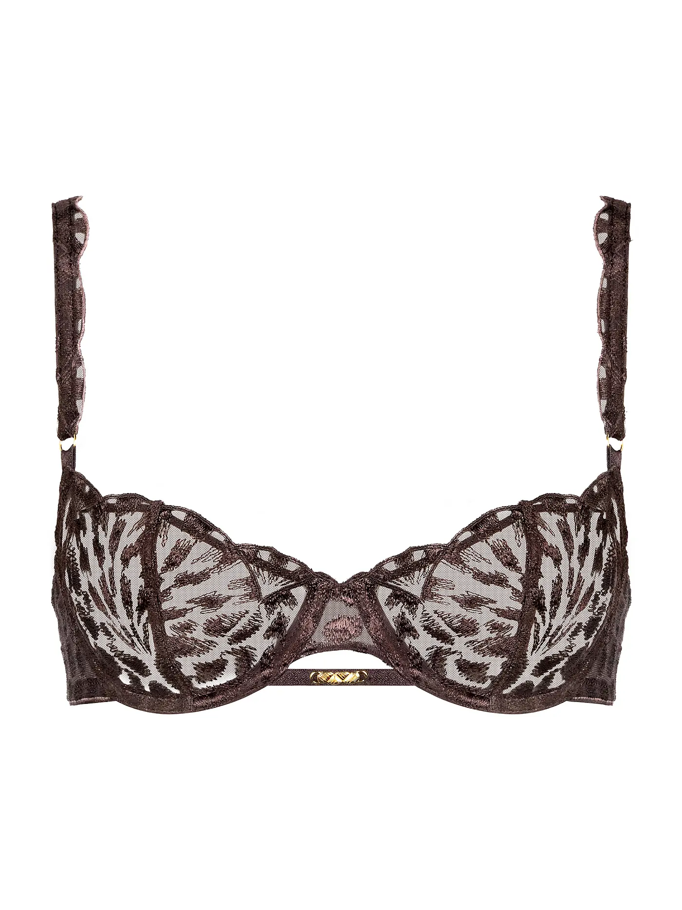 AUBADE | BH mit Bügel BH HALBSCHALE CRAZY IN LOVE satin brown | 